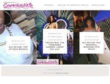 Tablet Screenshot of lifestyleofacarnivalista.com